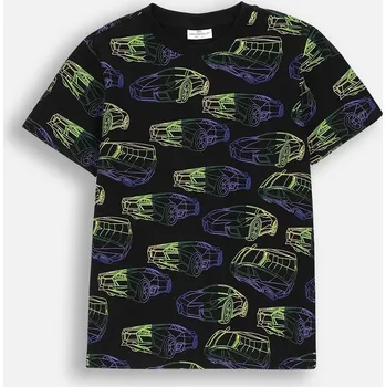 Chlapecké tričko Chlapecké černé tričko s krátkým rukávem 152 Coccodrillo ZC4