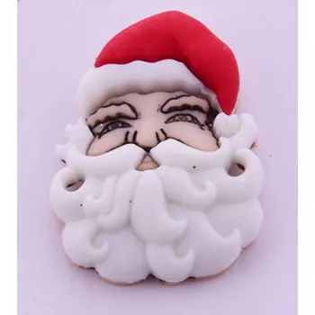Knoflík Exclusive - knoflík plastový Hlava Santy
