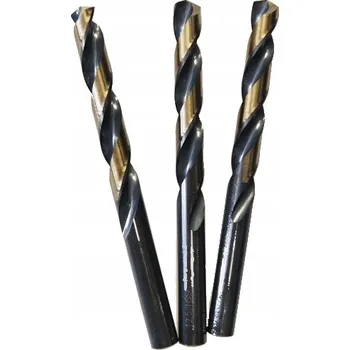 Vrták Vrták do kovu Mertz , broušený, tvrdý, černo-zlatý, 4 mm