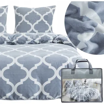 Povlečení POVLEČENÍ 160x200 3dílné z mikrovlákna PLUSZOWE zimní chlupaté medvídkové MARTINO