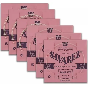 Příslušenství pro strunný nástroj Savarez Struny pro Klasickou kytaru Traditional Concert 520 - jednotlivé strunyD4w normal 524R (red) 145380