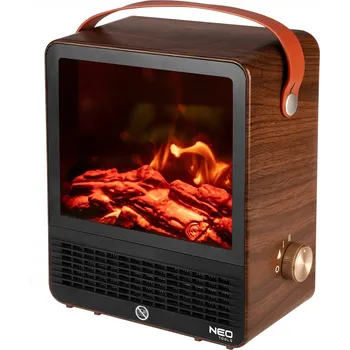 Stojící krb s topnou funkcí elektrický NEO TOOLS černý 1500 W 29 x 21 x 35 cm