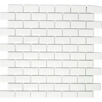 Obklad Obkladová mozaiková dlaždice, keramická, bílá cihla
