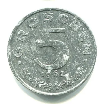 RAKOUSKO. 5 Groschen 1962.