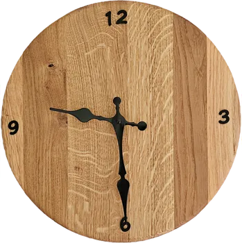 BELUTO Dubové hodiny - kulaté II 29 cm