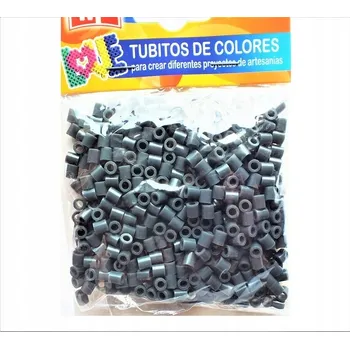 Dětské navlékací korálky MP Zažehlovací korálky 300 ks tmavě šedá