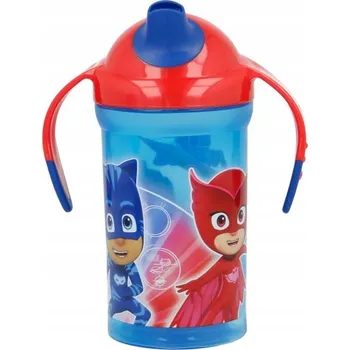 Tréninkový hrneček Stor s oušky a silikonovým pítkem, PJ MASKS, 300 ml