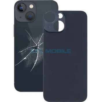 Náhradní kryt pro mobilní telefon iPhone 13 Mini zadní kryt (sklo) černý (Midnight) s logem (Premium) - Big Hole a zpět 12 Kč s ATC Clubem