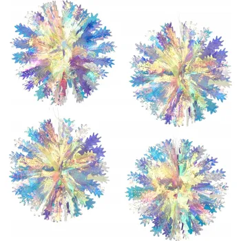 Vánoční dekorace Vánoční Baňky tvarované 20 cm 4 ks