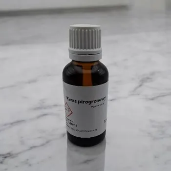 Láhev Kyselina pyrohroznová [Hmotnost 10 ml skleněná lahvička]