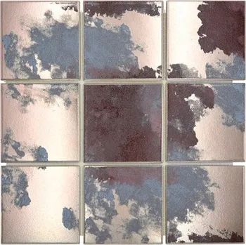 Obklad Keramická mozaika mix mědi, keramická dlaždice 10x10 cm