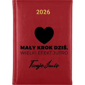 Diář Knižní kalendář 2026 A5 červený