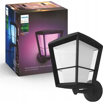 Venkovní osvětlení Venkovní nástěnné svítidlo Philips Hue černé, integrovaný LED zdroj 15 W