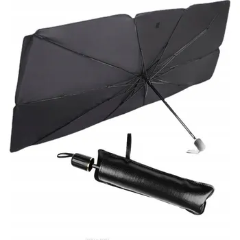 Stínítko do auta SLUNEČNÍ CLONA NA PŘEDNÍ SKLO AUTA 140x80 cm - OCHRANA PROTI SLUNCI DO AUTA