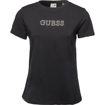Dámské tričko Dámské Tričko s krátkým rukávem GUESS BRIANA SS T-SHIRT V3BI11J1314-JBLK – Černá S