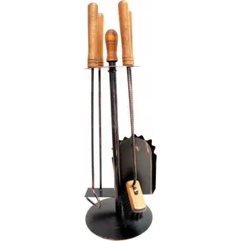 Krbové nářadí KRBOVÉ NÁŘADÍ KE KRBU KAMNA PATINA 4 DÍLNÁ