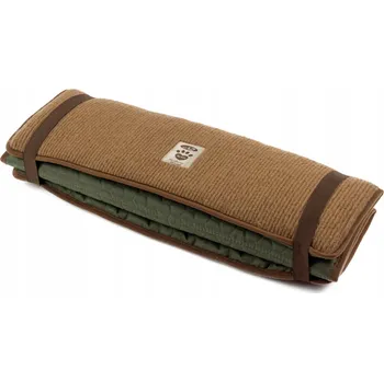 Pelíšek pro psa Pelíšek z merino vlny pro zvířata 70x100 TRAVEL II hnědo/zelený