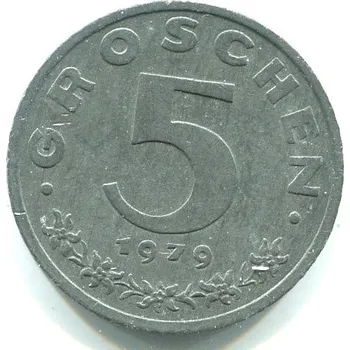 RAKOUSKO. 5 Groschen 1979.