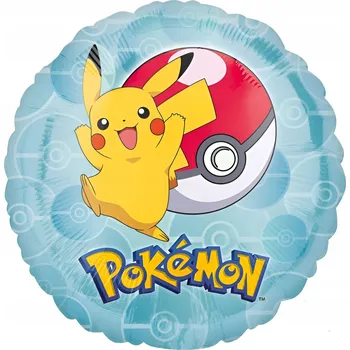 Balónek Fóliový balónek Pokémon kulatý 43cm 1 Ks