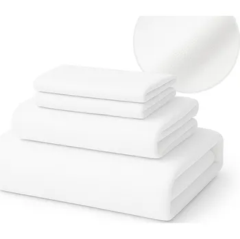 Prostěradlo POVLEČENÍ NA PEŘINU HOTELOVÉ BAVLNĚNÉ BÍLÉ SPA PLÁTNO MELOS PLAIN 200X200