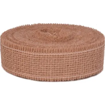 Stuha Stuha jutová režná šíře 50 mm METRÁŽ