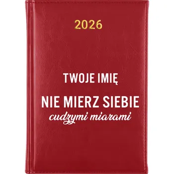 Diář Knižní kalendář 2026 A5 červený