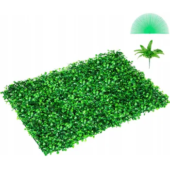 umělá květina SucceBuy Umělá Zelená Stěna 4ks 2,2KG 60x40CM Vysoce Kvalitní PE