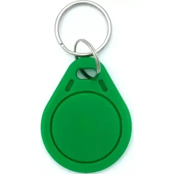 RFID čip Mifare UID 13,56MHz zelený přívěšek