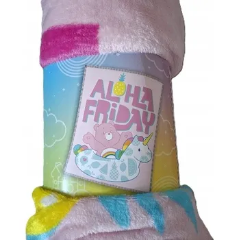 Dětská deka Flanelová deka CARE BEARS 130x160 cm