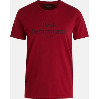Pánská móda Pánské Tričko s krátkým rukávem PEAK PERFORMANCE ORIGINAL TEE G77692320_RR1 – Červená M