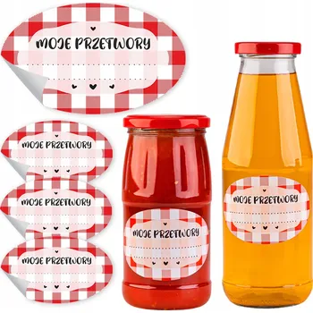 Sklenice 10 kusů samolepicích samolepky na lahve sklenice s ZAVAŘENINY medem