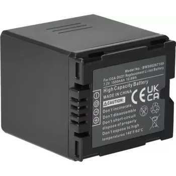 TopTechnology Baterie Panasonic CGA-DU14 1500mAh 7,2V Li-Ion - kvalitní akumulátor pro videokamery, nahrazuje originální příslušenství