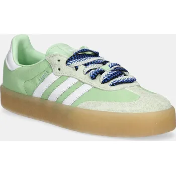 Dámské tenisky Kožené tenisky adidas Originals Sambae W JI2738 zelená 70X, EUR 39 1/3