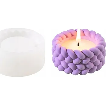 Silikonová forma, nádoba, provaz spletený do tvaru lana pro odlitky ze sádry GH-FS322