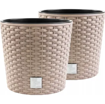 Květináč Béžový plast Květináč Prosperplast 25 cm x 25 x 22,4 cm