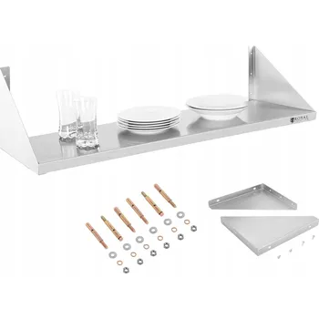 police GASTRONOMICKÁ ZÁVĚSNÁ POLICE JEDNOPATROVÁ NEREZOVÁ OCEL INOX 90 CM