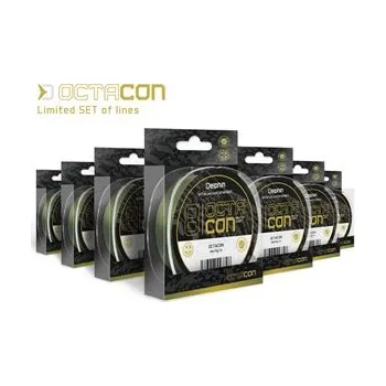 Limitovaný SET šňůr Delphin OctaCON / zelený-12ks