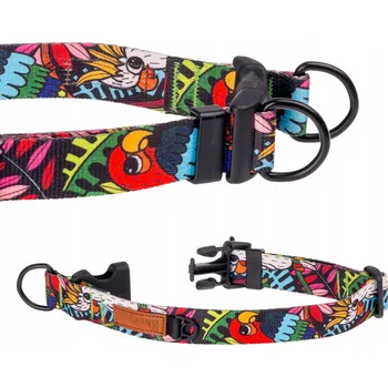 Obojek pro psa OBROŽEK DO MĚSTA pro aktivní psy basenji, shiba, chrt, ohar M/L 25 mm Ukory