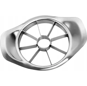 Kráječ na chleba Stříbrný kráječ na jablka z nerezové oceli, kráječ na ovoce