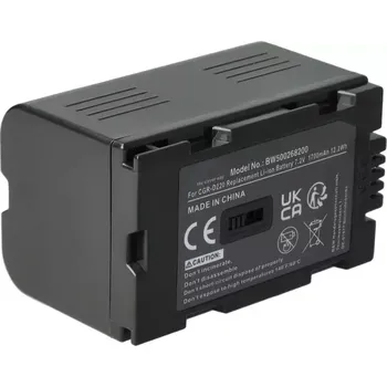 TopTechnology Baterie Panasonic CGR-D320 1700mAh Li-Ion 7,2V, kvalitní akumulátor pro kamery, nahrazuje originální příslušenství