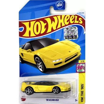 autíčko 90 Acura NSX Yellow - HOT WHEELS