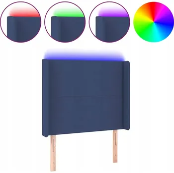 Čelo LED modré 93x16x118/128 cm