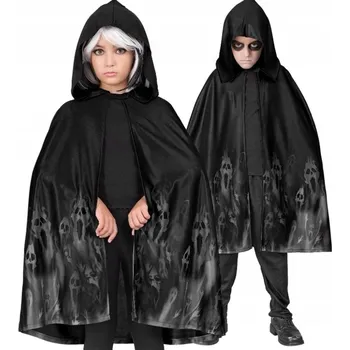 Karnevalový kostým KOSTÝM DĚTSKÁ PLÁŠTĚNKA ČERNÁ 75 CM HALLOWEENSKÉ DOPLŇKY KARNEVAL