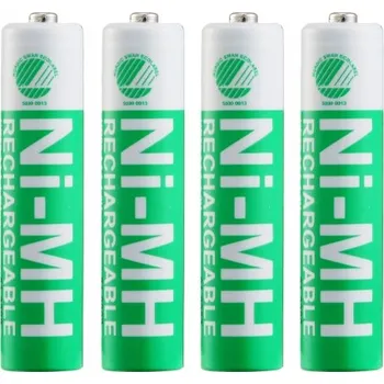 Článková baterie NABÍJECÍ BATERIE AAA 4x TUŽKOVÉ BATERIE DELTACO