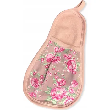 Froté žínka pro pro miminka, měkká koupací RUKAVICE na MYTÍ, pudrově růžová