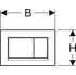 Splachovací tlačítko Geberit Sigma30 115.883.16.1