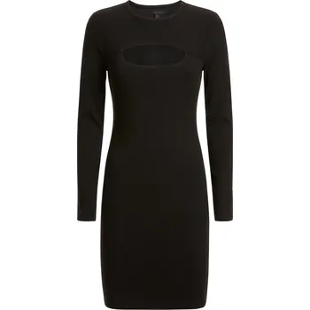 Dámské šaty Dámské Šaty GUESS ES LS LANA DRESS WBBK86KB9E2-JBLK – Černá XL