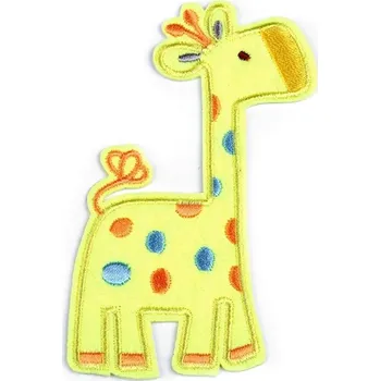 Textilní nažehlovací páska Nažehlovačka žirafa, hroch - 1 žlutá - žirafa