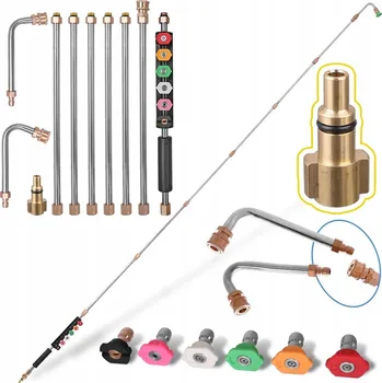 Příslušenství pro vysokotlaký čistič MODULÁRNÍ TELESKOPICKÝ NÁSTAVEC 2,8 m + TRYSKY PRO ČISTIČ LAVOR / PARKSIDE