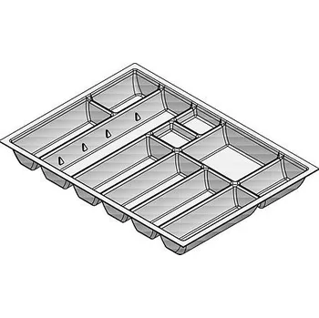 Příborník do zásuvky Agoform LINEA 500/70 490 x 640 mm šedý